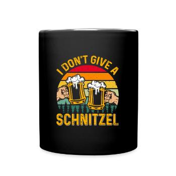 Je ne donne pas un fan de bière schnitzel - Mug uni - noir - Devant