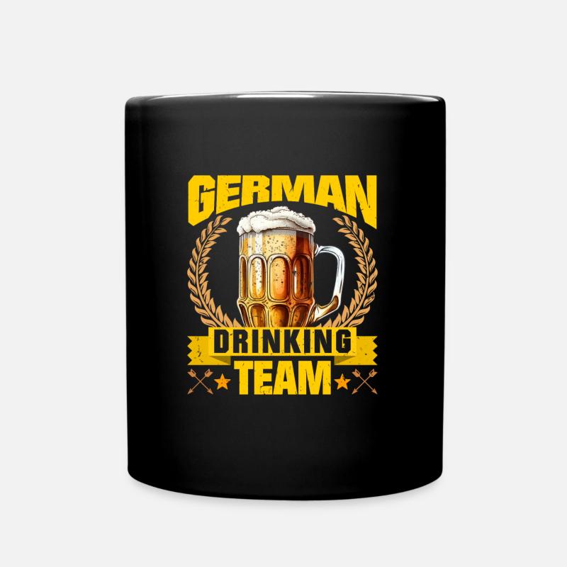 German Drinking Team Boarisches Bier München - Full Colour Mug - black