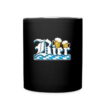 Bayerisch Bierliebhaber Bayern Bier München - Tasse einfarbig - Schwarz - Vorne
