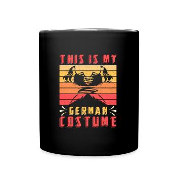 Trachten Frauen Ceci est mon costume allemand - Mug uni - noir - Devant