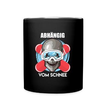 Snowboarder Abhängig vom Schnee Süchtig Snowboard - Tasse einfarbig - Schwarz - Vorne