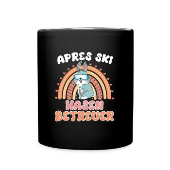 Apres Ski Hasen Betreuer Skihasen Shirt Frauen - Tasse einfarbig - Schwarz - Vorne
