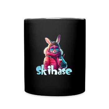 Skihase Apres Party Skihaserl Skihasen Frauen - Tasse einfarbig - Schwarz - Vorne