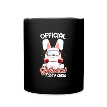 Official Skihaserl Party Crew Skier - Full Colour Mug - black - Front