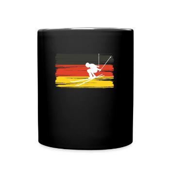 Germany Skier Shirt Skiing Ski Slope - Full Colour Mug - black - Front
