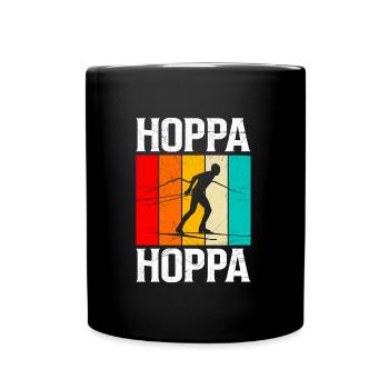 Biathlon Skilaufen Schießen Winter Sport - Tasse einfarbig - Schwarz - Vorne