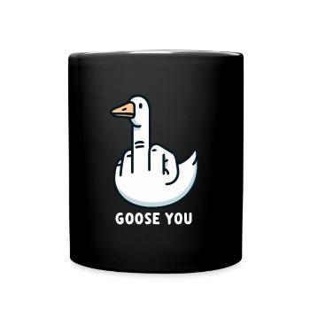 Goose Finger - Full Colour Mug - black - Front