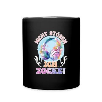 Gamer Nicht Stören Ich Zocke! Video Games - Tasse einfarbig - Schwarz - Vorne