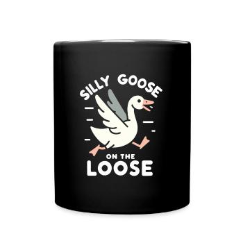 Silly Goose at the Loose Meme - Full Colour Mug - black - Front