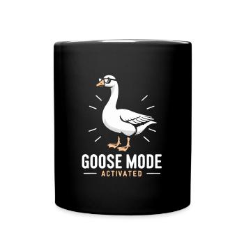 Mode Oies activé - Lunettes de soleil fraîches - Mug uni - noir - Devant
