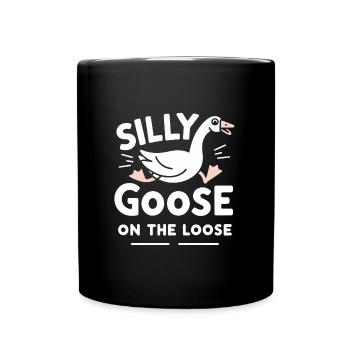 Silly Goose at the Loose Meme - Full Colour Mug - black - Front