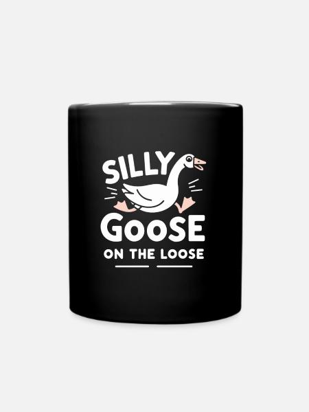 Silly Goose at the Loose Meme - Full Colour Mug - black