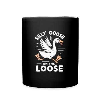 Silly Goose at the Loose Meme - Full Colour Mug - black - Front