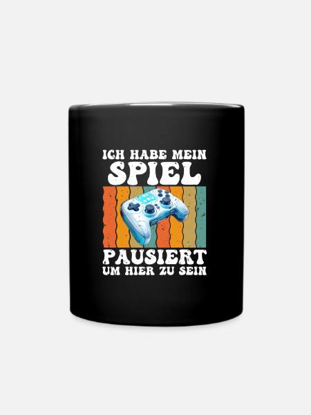 Video Spiele Habe mein Spiel Pausiert Video Gamer - Tasse einfarbig - Schwarz