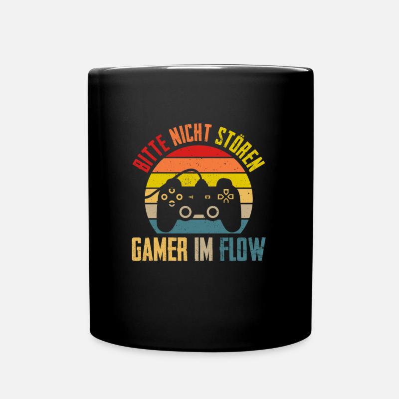 Gaming Bitte nicht Stören Gamer im Flow Videospiel - Tasse einfarbig - Schwarz