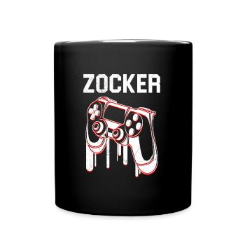 Videospiele Konsole Gamer Video Spieler Gaming - Tasse einfarbig - Schwarz - Vorne