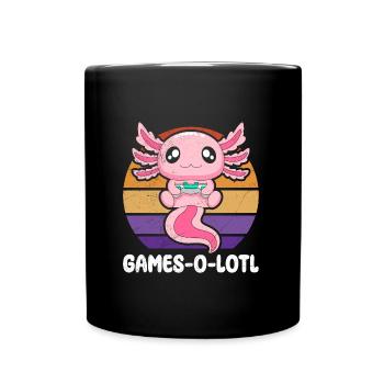 Gambling, Animals, Games-O-Lotl, Video Games, Kids - Full Colour Mug - black - Front