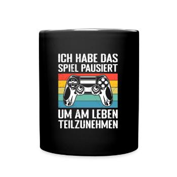 Video Gaming Habe das Spiel Pausiert Video Spieler - Tasse einfarbig - Schwarz - Vorne