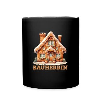 Lebkuchenhaus Bauherrin Backstube Frauen - Tasse einfarbig - Schwarz - Vorne