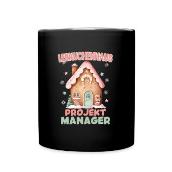 Architekt Köstlicher Essbarer Häuser Weihnacht - Tasse einfarbig - Schwarz - Vorne
