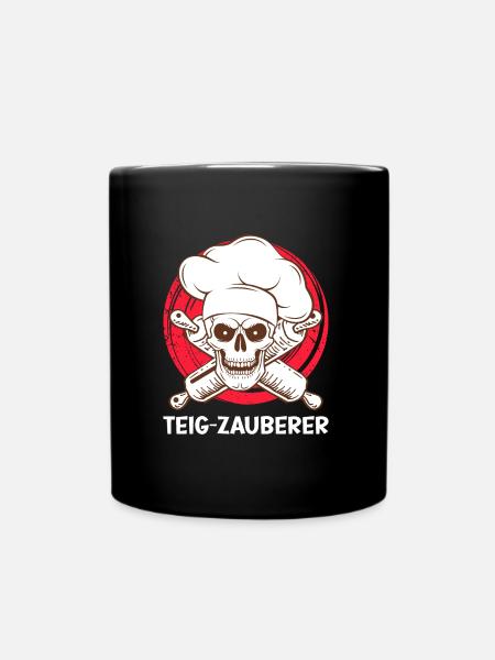Teig Zauberer Backfans Backen Teigflüsterer - Tasse einfarbig - Schwarz