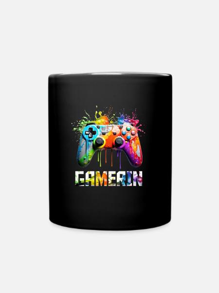Videospiel Frauen Gamerin Gaming Fan Zocken - Tasse einfarbig - Schwarz