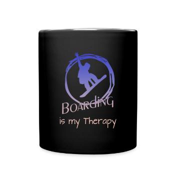 Snowboard Snowboarding - Tasse einfarbig - Schwarz - Vorne