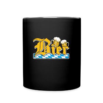 Bayerisch Bierliebhaber Bayern Bier München - Tasse einfarbig - Schwarz - Vorne