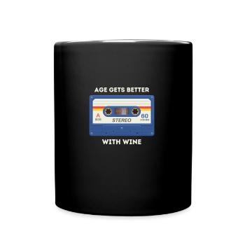 Retro -sarkastisches Alter Spruch - Tasse einfarbig - Schwarz - Vorne