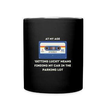 Retro -sarkastisches Alter Spruch - Tasse einfarbig - Schwarz - Vorne