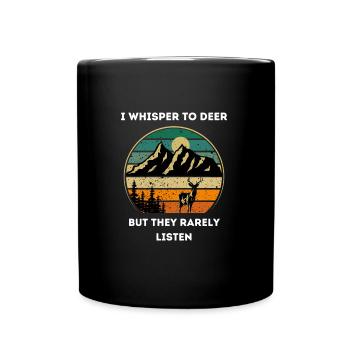 Chasse au cerf Chasse Unique - Mug uni - noir - Devant