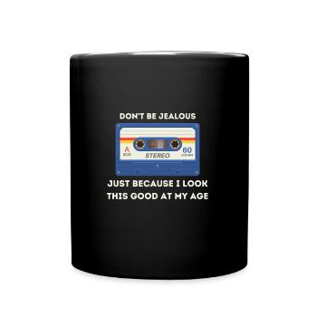 Retro -sarkastisches Alter Spruch - Tasse einfarbig - Schwarz - Vorne