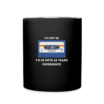 Retro -sarkastisches Alter Spruch - Tasse einfarbig - Schwarz - Vorne