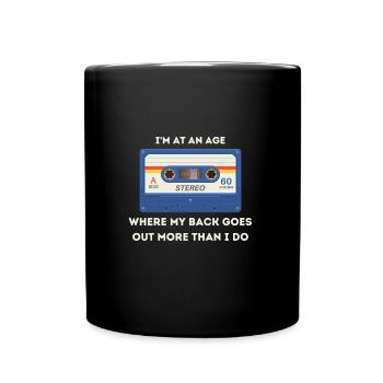 Retro -sarkastisches Alter Spruch - Tasse einfarbig - Schwarz - Vorne