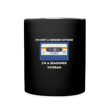 Retro -sarkastisches Alter Spruch - Tasse einfarbig - Schwarz - Vorne