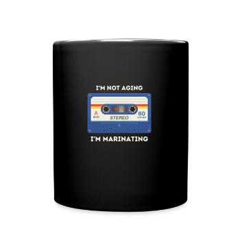 Retro -sarkastisches Alter Spruch - Tasse einfarbig - Schwarz - Vorne
