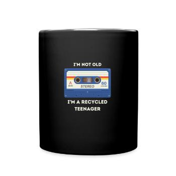 Retro -sarkastisches Alter Spruch - Tasse einfarbig - Schwarz - Vorne