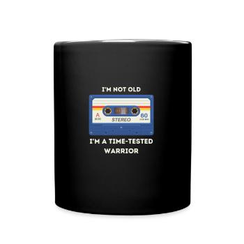 Retro -sarkastisches Alter Spruch - Tasse einfarbig - Schwarz - Vorne