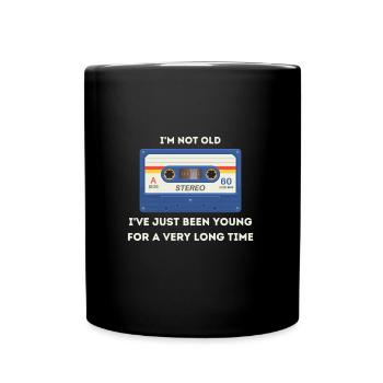 Retro -sarkastisches Alter Spruch - Tasse einfarbig - Schwarz - Vorne