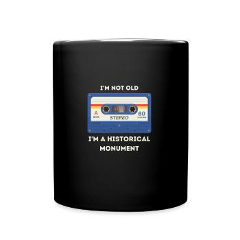 Retro -sarkastisches Alter Spruch - Tasse einfarbig - Schwarz - Vorne