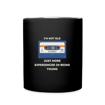 Retro -sarkastisches Alter Spruch - Tasse einfarbig - Schwarz - Vorne