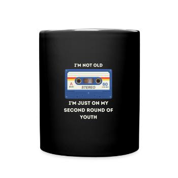 Retro -sarkastisches Alter Spruch - Tasse einfarbig - Schwarz - Vorne
