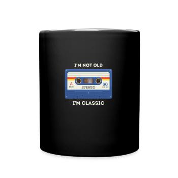 Retro -sarkastisches Alter Spruch - Tasse einfarbig - Schwarz - Vorne