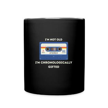 Retro -sarkastisches Alter Spruch - Tasse einfarbig - Schwarz - Vorne