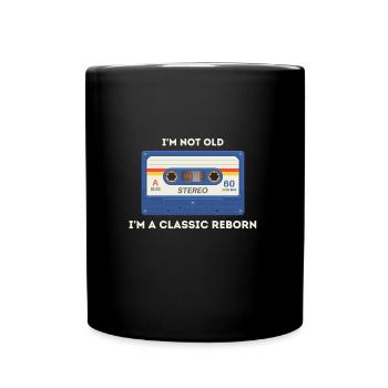 Retro -sarkastisches Alter Spruch - Tasse einfarbig - Schwarz - Vorne