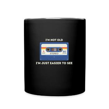 Retro -sarkastisches Alter Spruch - Tasse einfarbig - Schwarz - Vorne
