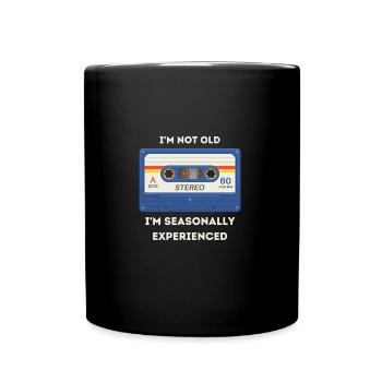 Retro -sarkastisches Alter Spruch - Tasse einfarbig - Schwarz - Vorne