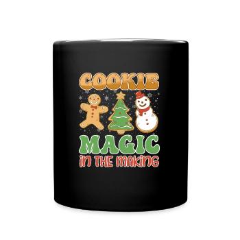 Cookie Magic in the Making Plätzchen Backfans - Full Colour Mug - black - Front