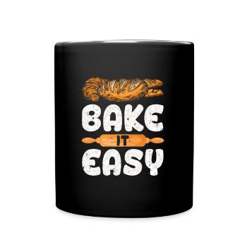 Just Bake Pâte à pain Bake Bake Baking Lover - Mug uni - noir - Devant
