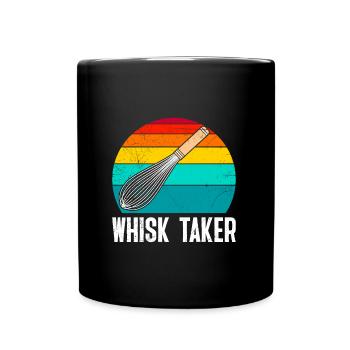Bäcker Whisk Taker Schneebesen Backliebhaber - Tasse einfarbig - Schwarz - Vorne